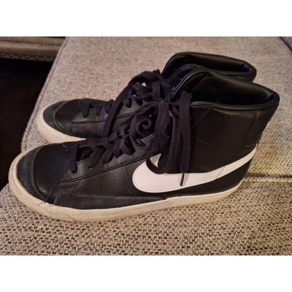 Nike Blazer Mid 77 Men's Size 10 US BQ6806-100 Black/White Athletic Shoes - Picture 6 of 8